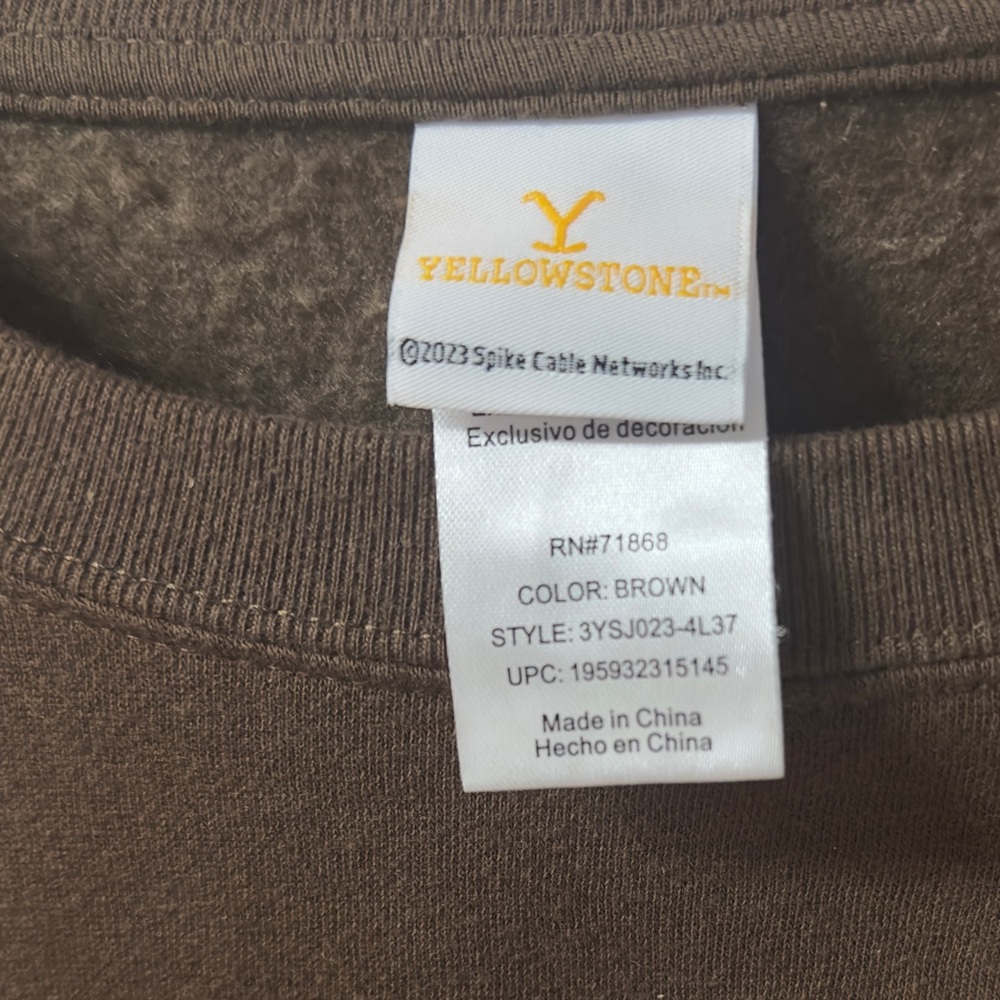 Yellowstone Dutton Ranch Embroidered Sweatshirt I… - image 2